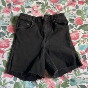 High Waist Jean Shorts